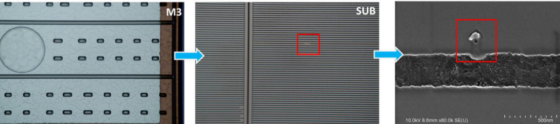 失效分析案例中去层图片 失效分析案例中去层图片