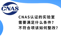 CNAS认证的实验室需要满足什么条件？不符合项该如何整改？